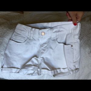 Old navy boyfriend white shorts (s)